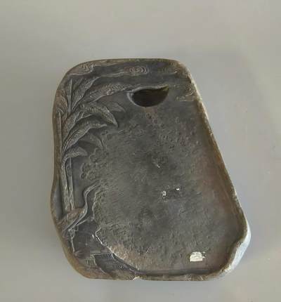 上海都达杂项专场九（全场包邮） - 清 鹤舞芭蕉纹端砚1-44