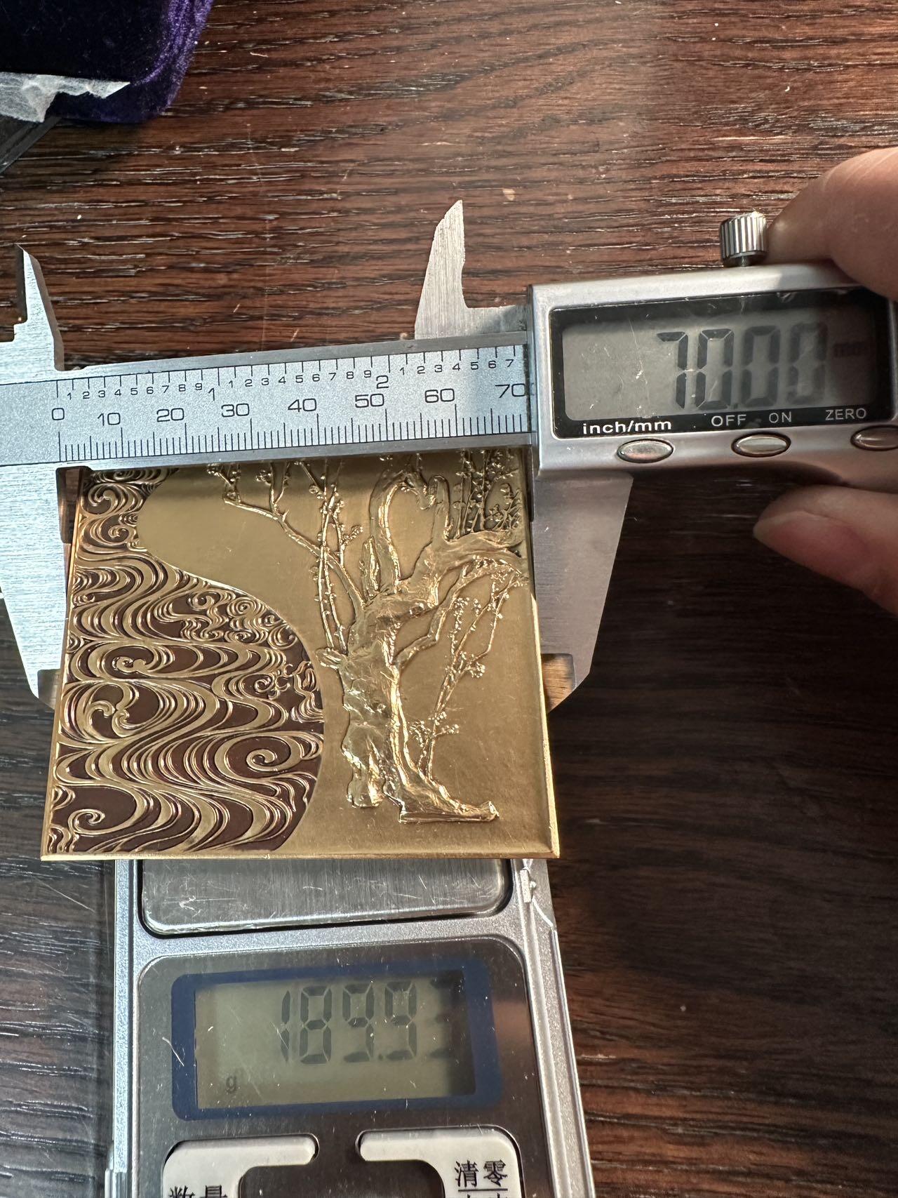 蒂克钱币-第57场 日本章 企业章拍卖  造币局制 全国法人联合会功劳表彰黄铜章70*60mm 198g