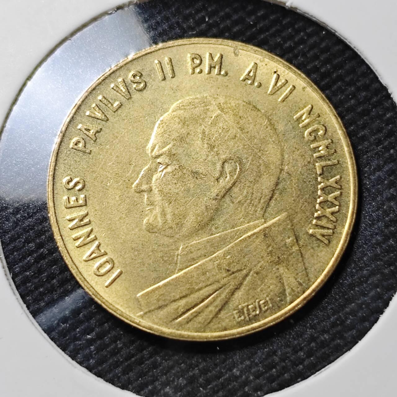 KK钱币收藏小铺  第390期  2月预留时间 周末发货  梵蒂冈20里拉