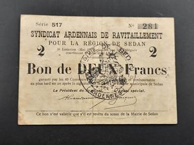 1月25日徽章钱币专场 - 1915年法国色当2法郎紧急直播
