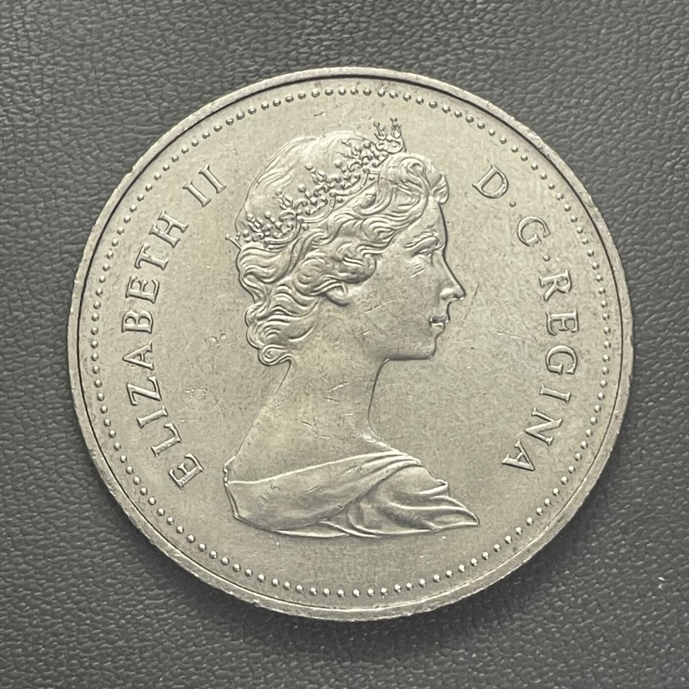 回流0201 加拿大1984年1加元 独木舟、北极光