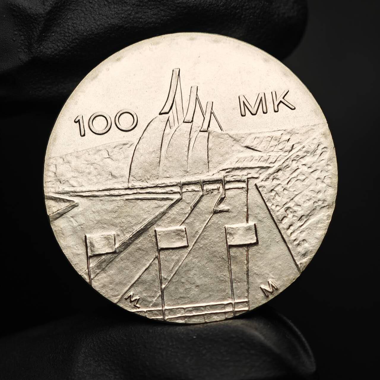 金瓯小拍第三期 古今币章 银价专场 芬兰北欧世界滑雪锦标赛银币1989年 重24.1克直径35mm