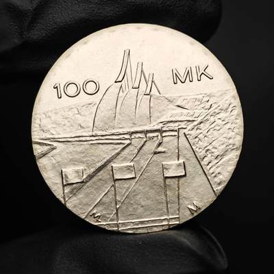 金瓯小拍第三期 古今币章 银价专场 - 芬兰北欧世界滑雪锦标赛银币1989年 重24.1克直径35mm