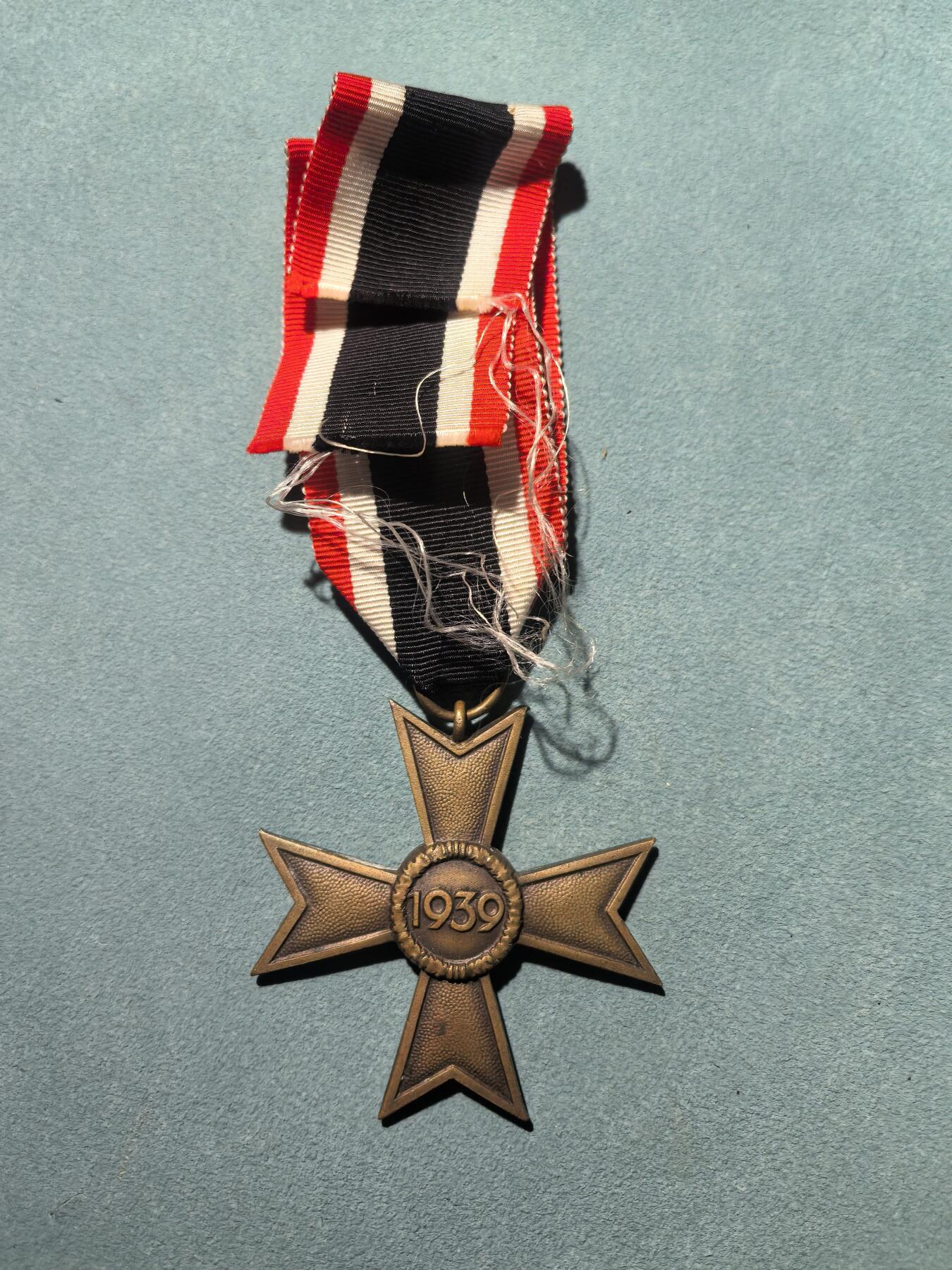 盛世勋华——号角文化勋章邮票专场拍卖第302期 德国（1939）二级无剑战功十字勋章 铜质