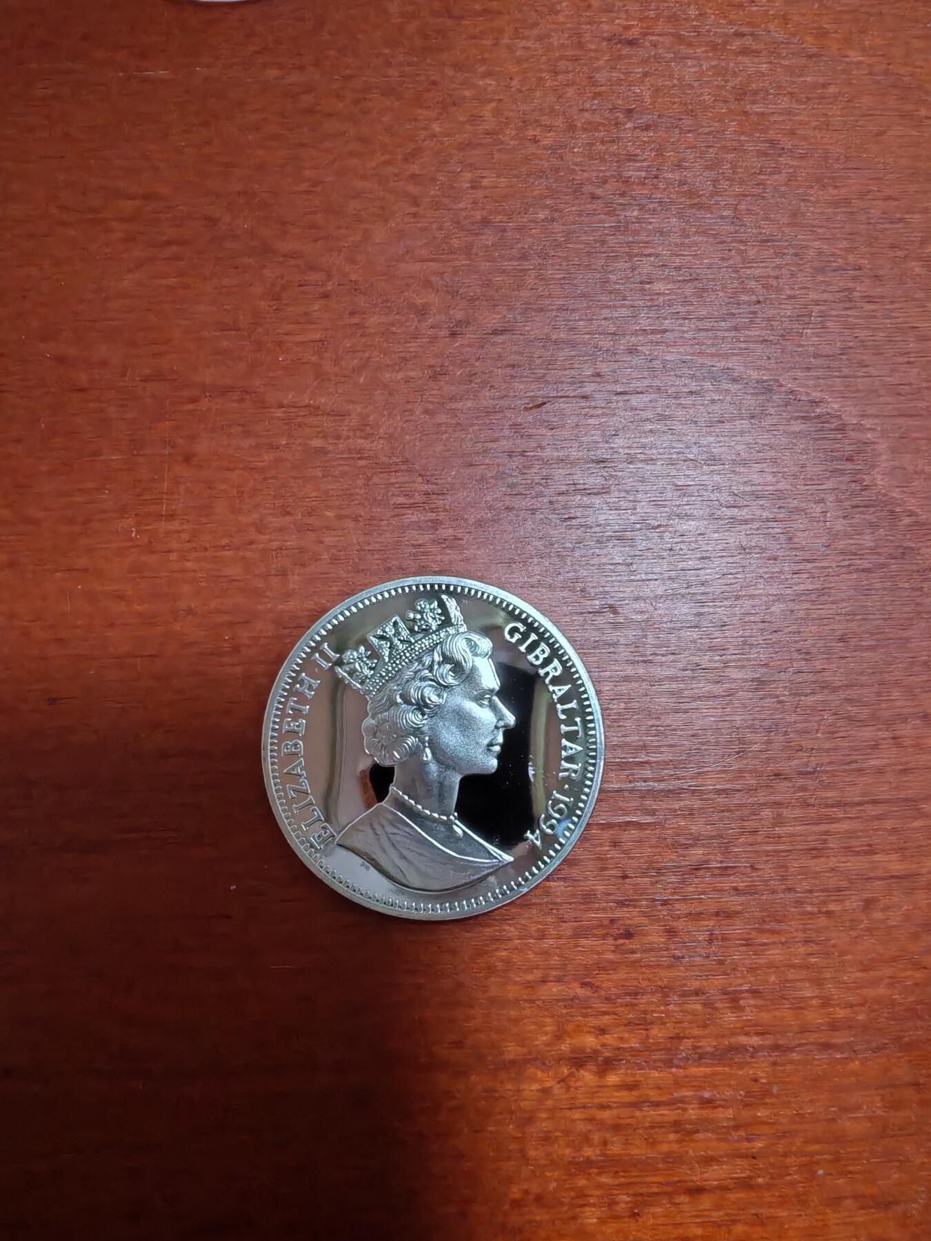 长老汇蛇年精选第九十六场拍卖 1994直布罗陀14埃居精制银币，10克925银