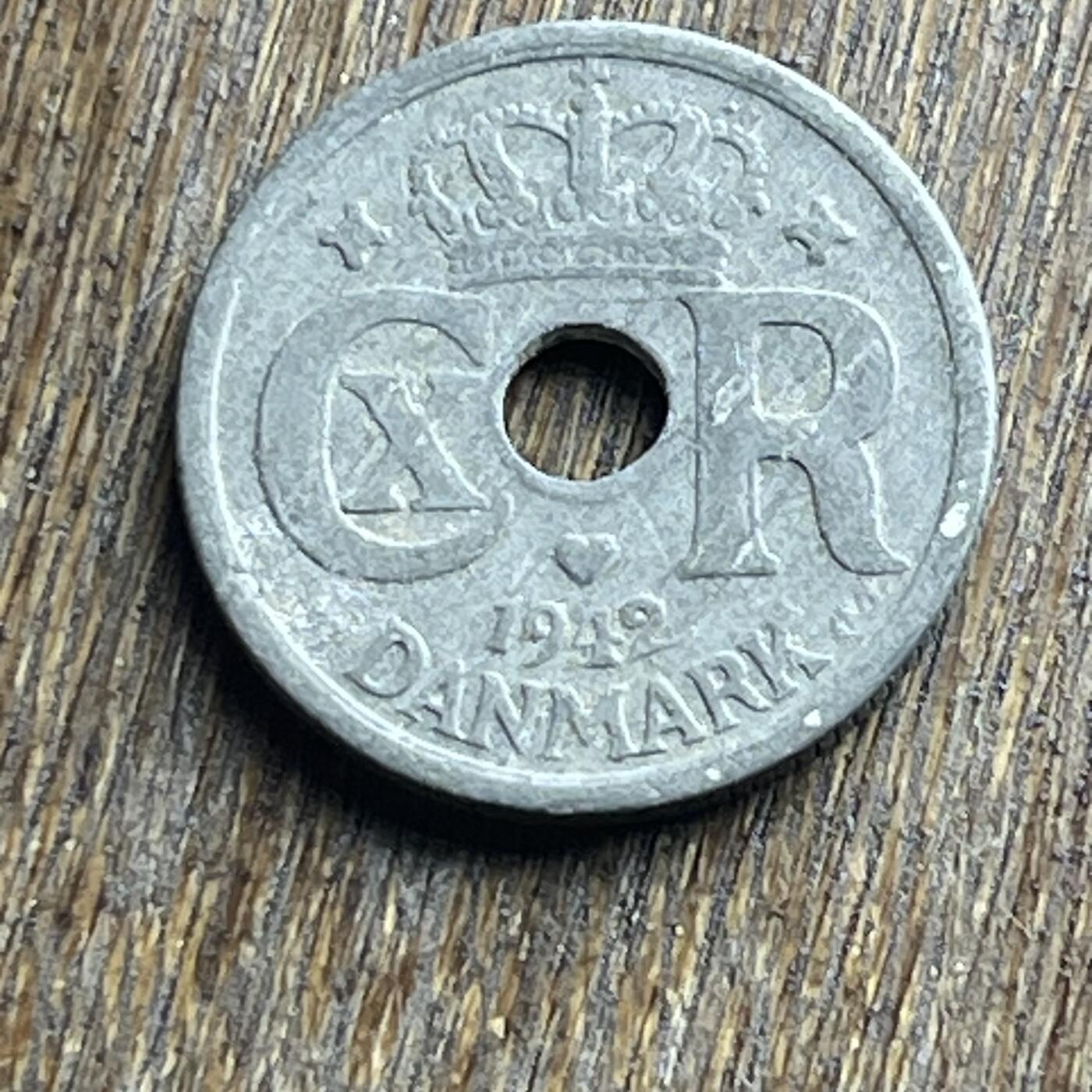 【本场4.12号发货】★第145加场★精品硬币 套币专场 不寄存，200包邮。不满200元，支付5元运费。《接受代拍 代送NGC评级》 55【无寄存】1942 德占 丹麦 10欧尔 锌币