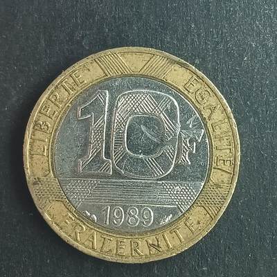 逸泉钱币2026第十五场世界钱币纪念币纸钞A883-1213A - 1093胜利小天使法国1法郎双色币