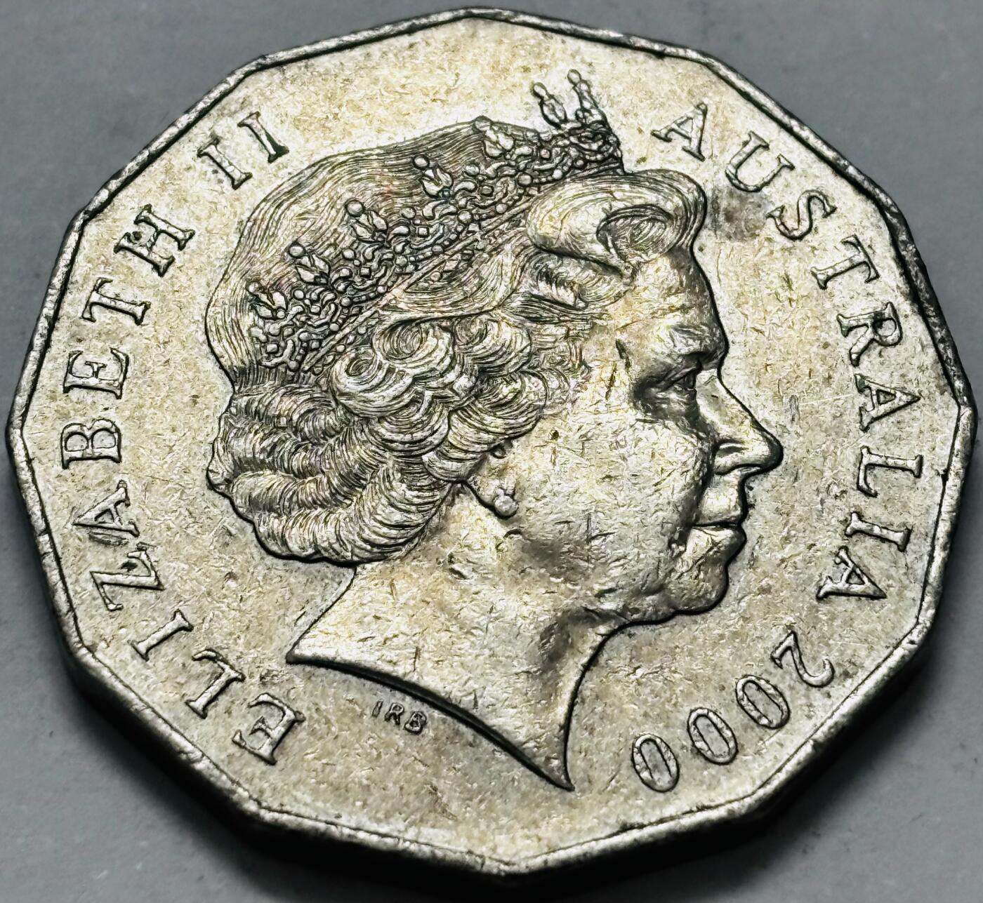 文馨钱币收藏 2026新年第五场（第 291 场）【长期接代拍品】 好品 2000年澳大利亚千禧年50分多边形纪念币