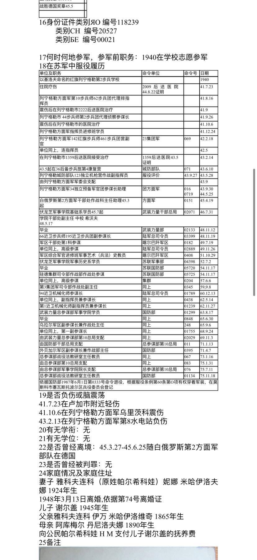 戎马世界章牌大赏第110期 苏联少将的将军身份证与军人铭牌，证书为В.Ф.阿拉波夫上将亲笔签发，铭牌编号与服役记录对应