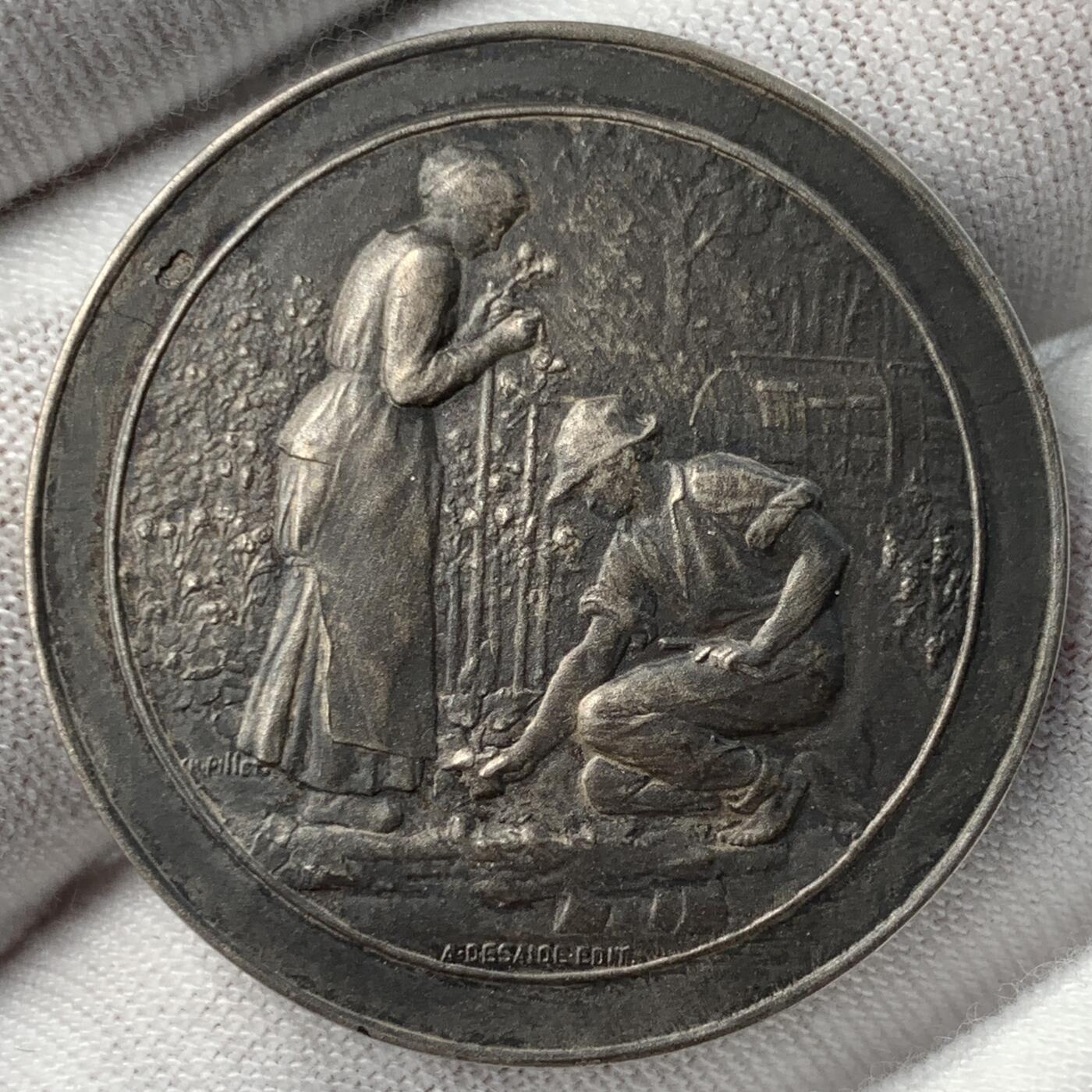 掌中浮雕-藏着的欧洲第051场 法国园艺银章，33.7mm，14.86g