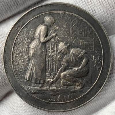 掌中浮雕-藏着的欧洲第051场 - 法国园艺银章，33.7mm，14.86g