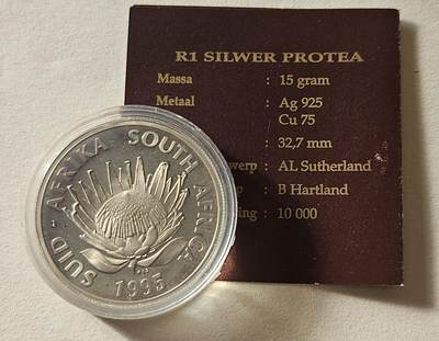 【币将精彩】世界钱币拍卖拍卖（2026-5-6） 南非1995年火车15克银币带证书包装原盒密封氧化