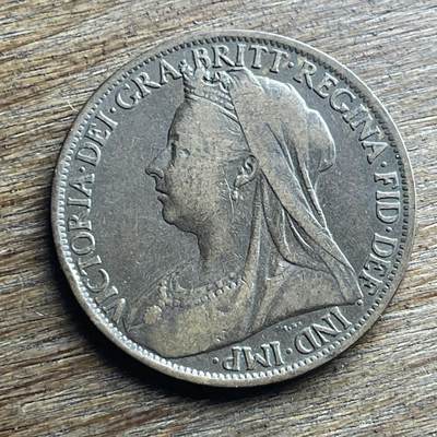 【本场4.12号发货】★第145加场★精品硬币 套币专场 不寄存，200包邮。不满200元，支付5元运费。《接受代拍 代送NGC评级》 - 70【无寄存】1901 披纱 维多利亚 1便士 铜币