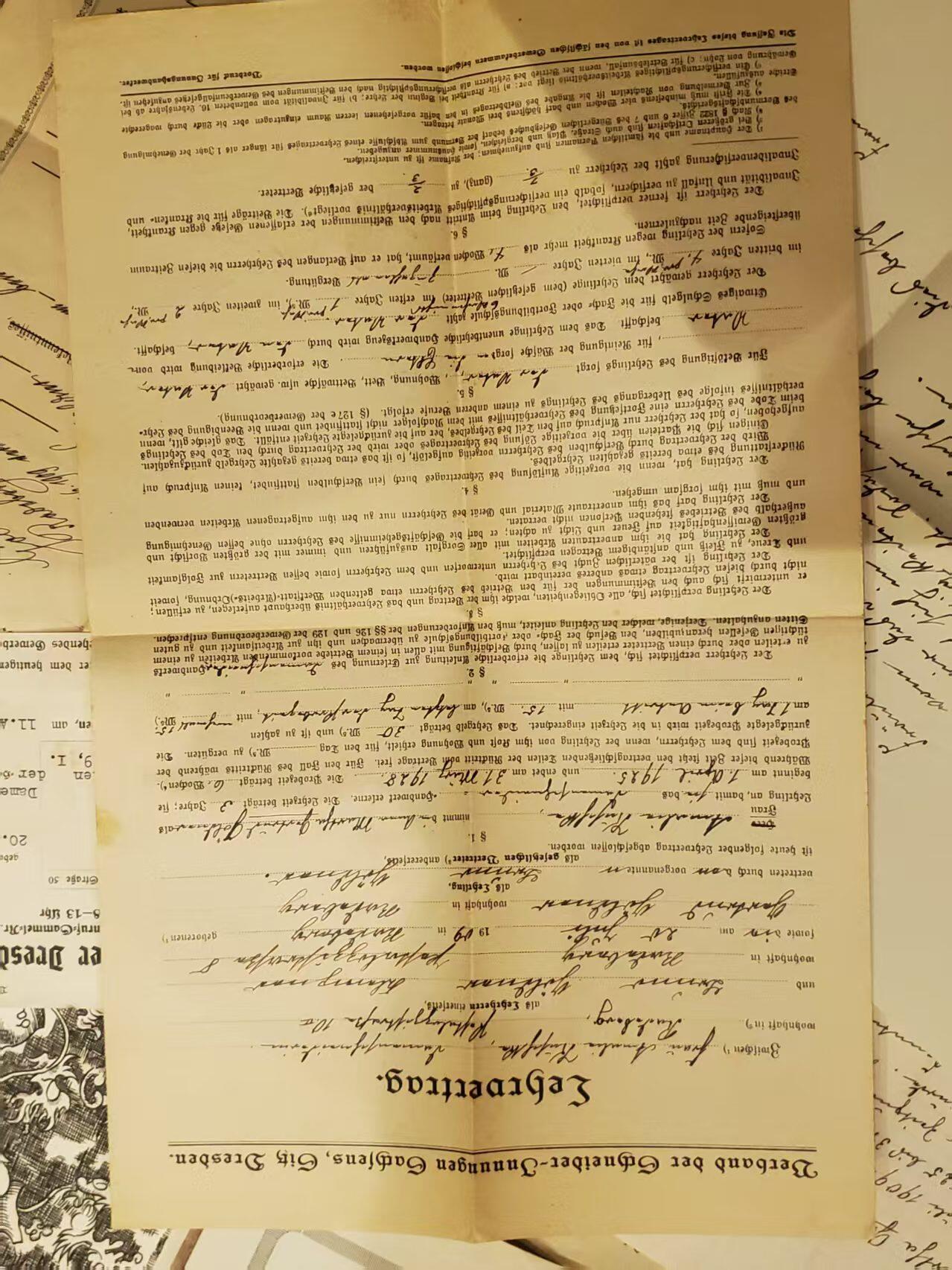 韵星假日拍卖第三十八期 -- Rimey Holidays Auction 38 帝德-魏玛-nazi德国民事服务大全套套证 魏玛时期工艺与裁缝优秀手工者大证书 魏玛时期登记册 帝德魏玛时期信件 文件 nazi德国帝国手工艺术登记局等级证 保存非常完好 纸张均无损