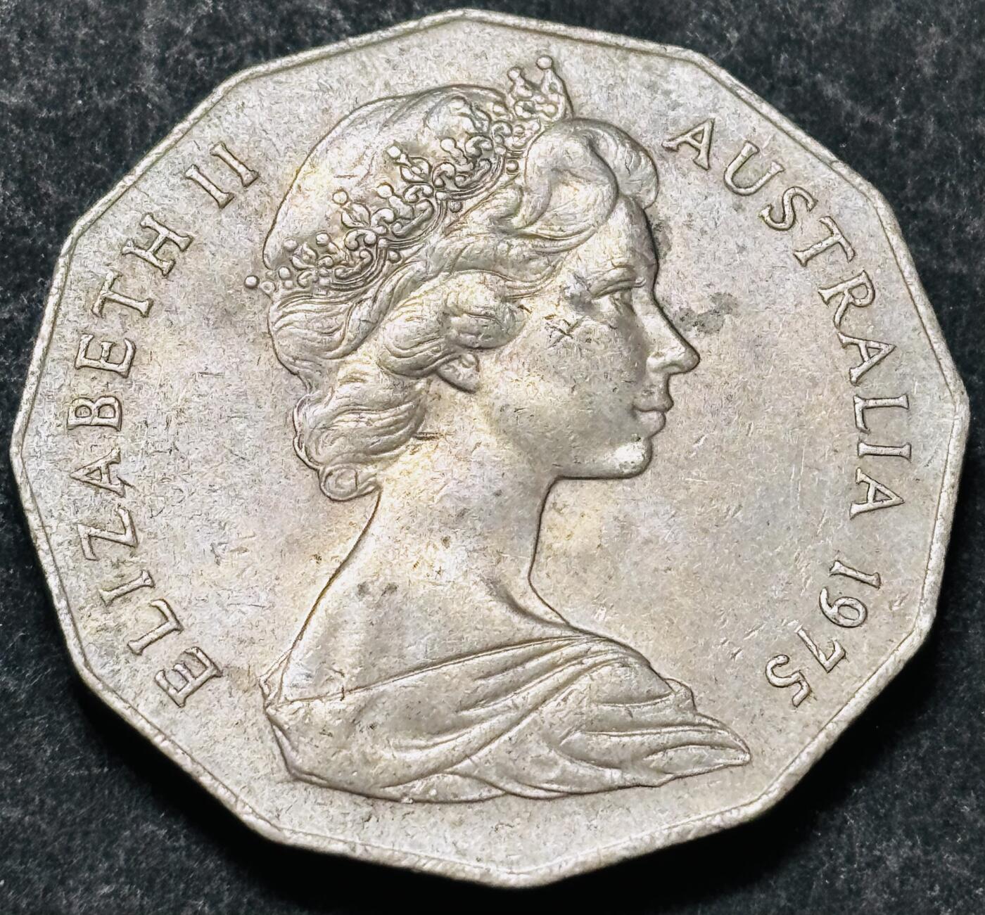 文馨钱币收藏 2026新年第五场（第 291 场）【长期接代拍品】 1975 年澳大利亚 50 分