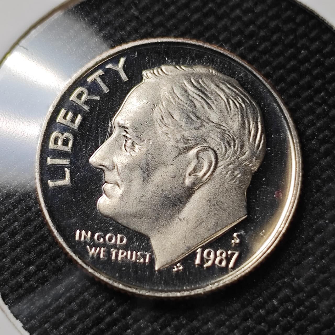 KK钱币收藏小铺  第390期  2月预留时间 周末发货  1987美国10分精制币