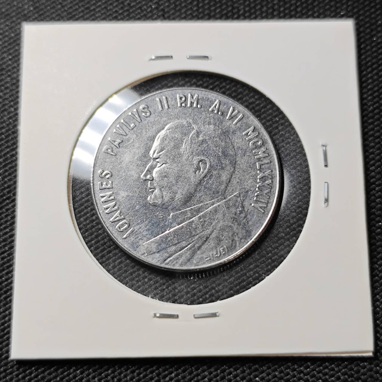 KK钱币收藏小铺  第390期  2月预留时间 周末发货  梵蒂冈100里拉