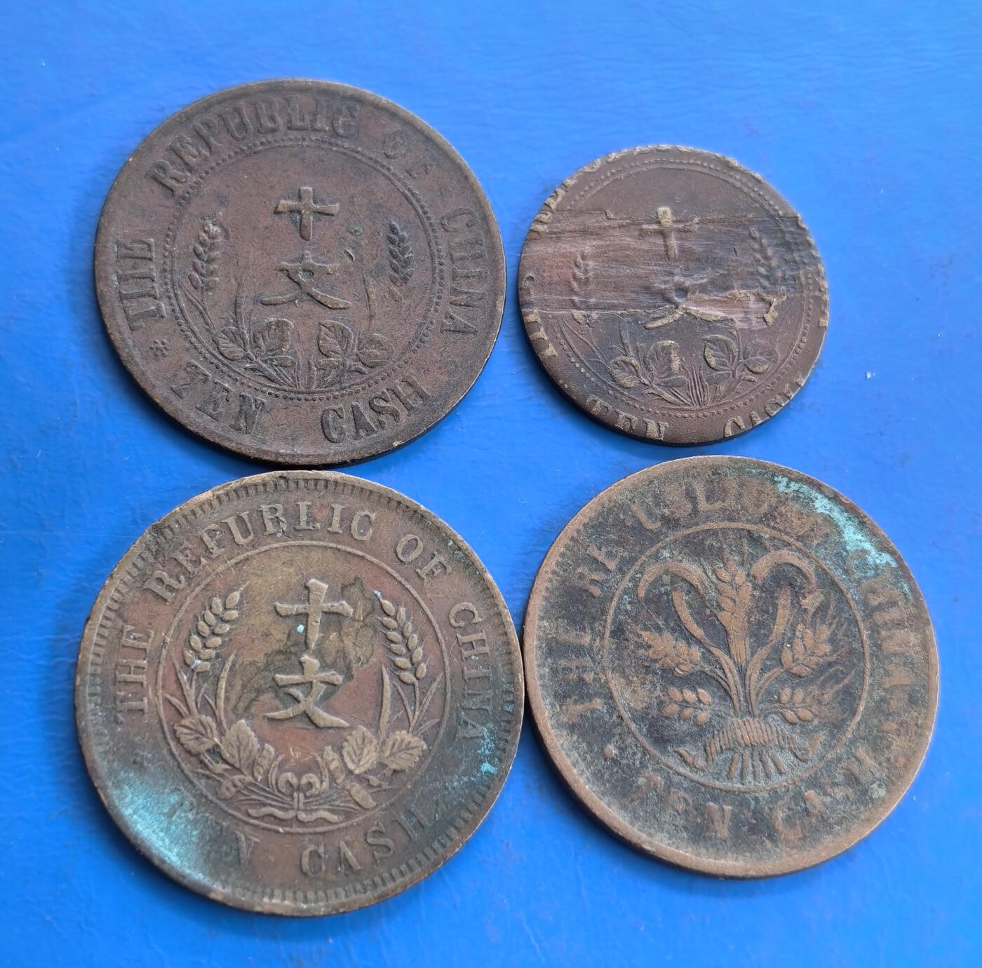 外国优质老铜币高银银币，周六九点倒数截拍，满百包邮，持续收拍 铜板4枚