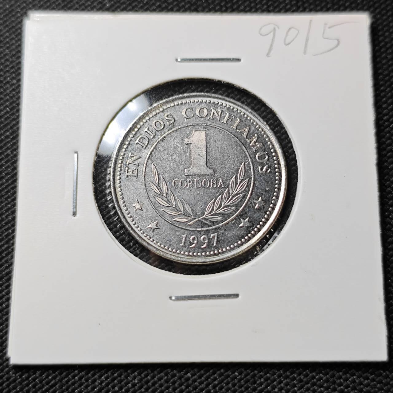 KK钱币收藏小铺  第390期  2月预留时间 周末发货  1997尼加拉瓜1科多巴