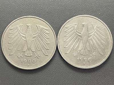 回流0201 - 联邦德国（西德）5马克2枚