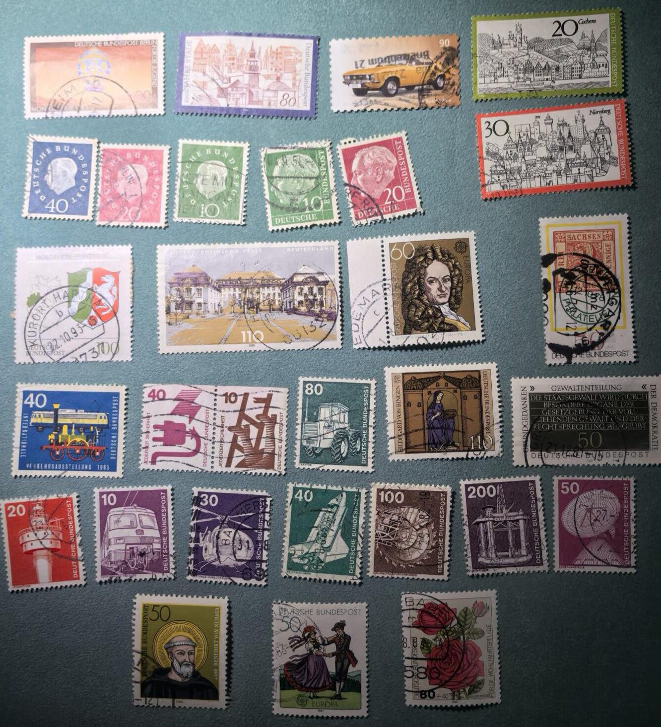 盛世勋华——号角文化勋章邮票专场拍卖第302期 联邦德国邮政 不同时期发行邮票 30枚