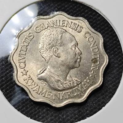 KK钱币收藏小铺  第390期  2月预留时间 周末发货 - 1965 加纳5比塞瓦