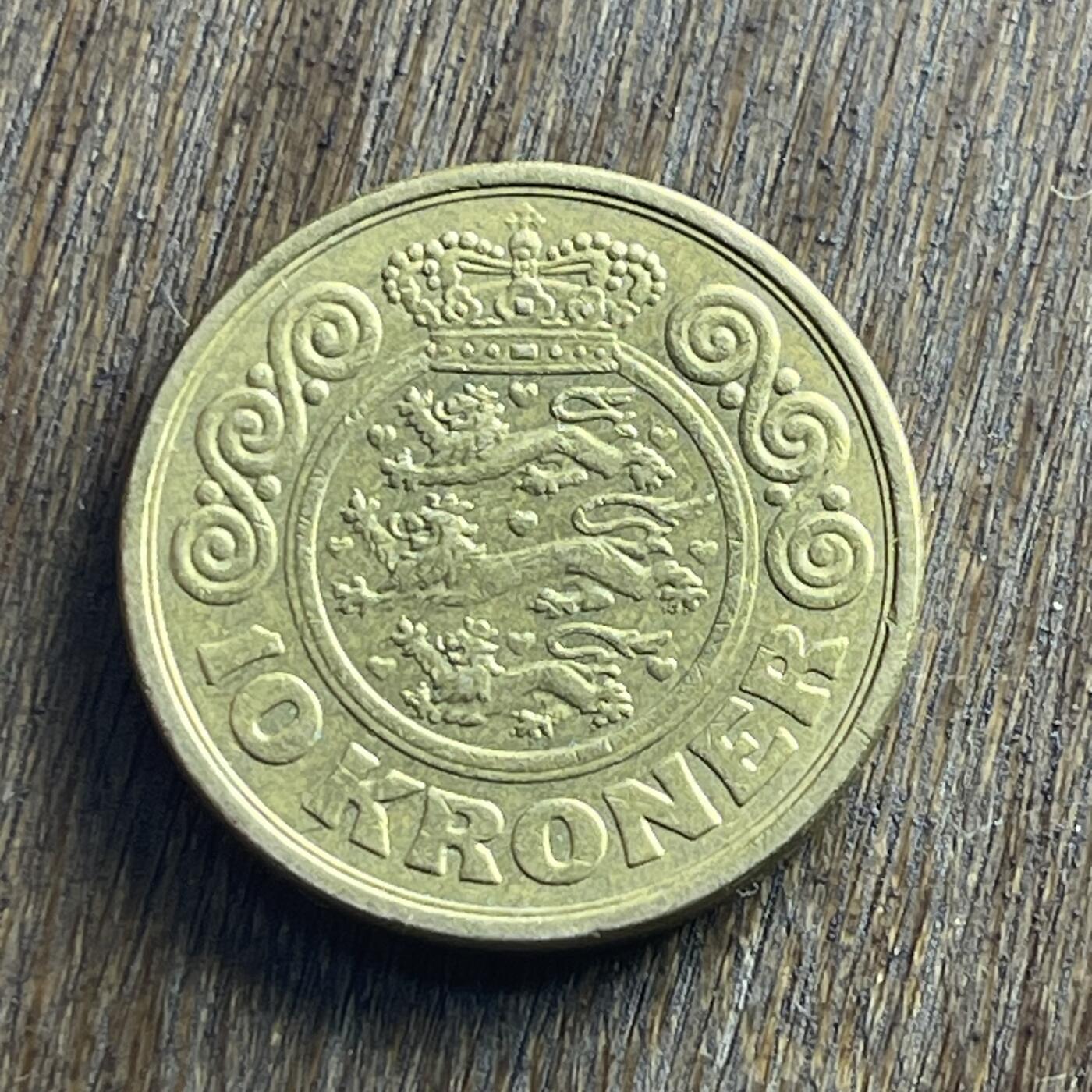 【本场4.12号发货】★第145加场★精品硬币 套币专场 不寄存，200包邮。不满200元，支付5元运费。《接受代拍 代送NGC评级》 32【无寄存】1989 丹麦 10克朗 铜币