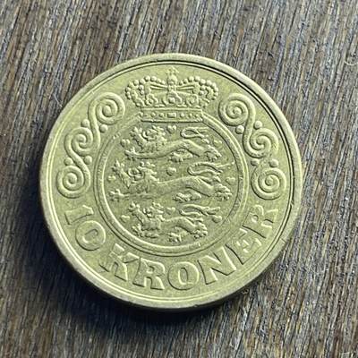 【本场4.12号发货】★第145加场★精品硬币 套币专场 不寄存，200包邮。不满200元，支付5元运费。《接受代拍 代送NGC评级》 - 32【无寄存】1989 丹麦 10克朗 铜币