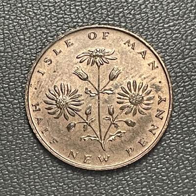 回流0125 - 英属马恩岛1971年1/2新便士 马恩岛国花库沙格花