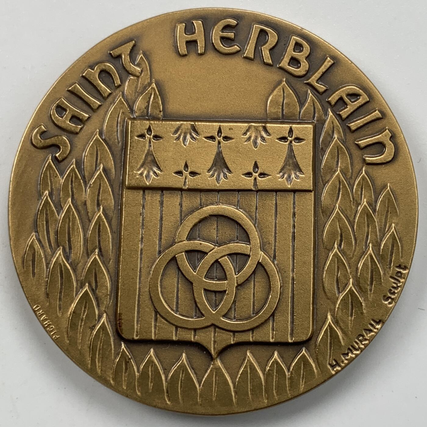 掌中浮雕-藏着的欧洲第051场 法国圣埃尔布兰市铜章，50mm