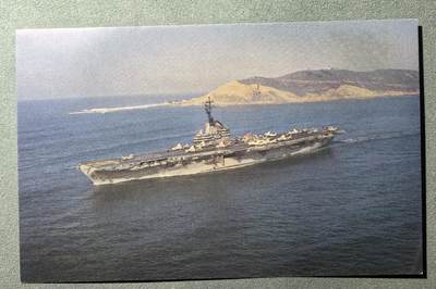 盛世勋华——号角文化勋章邮票专场拍卖第302期 - 美国冷战时期军舰专题明信片 美国海军“香格里拉”号航空母舰 