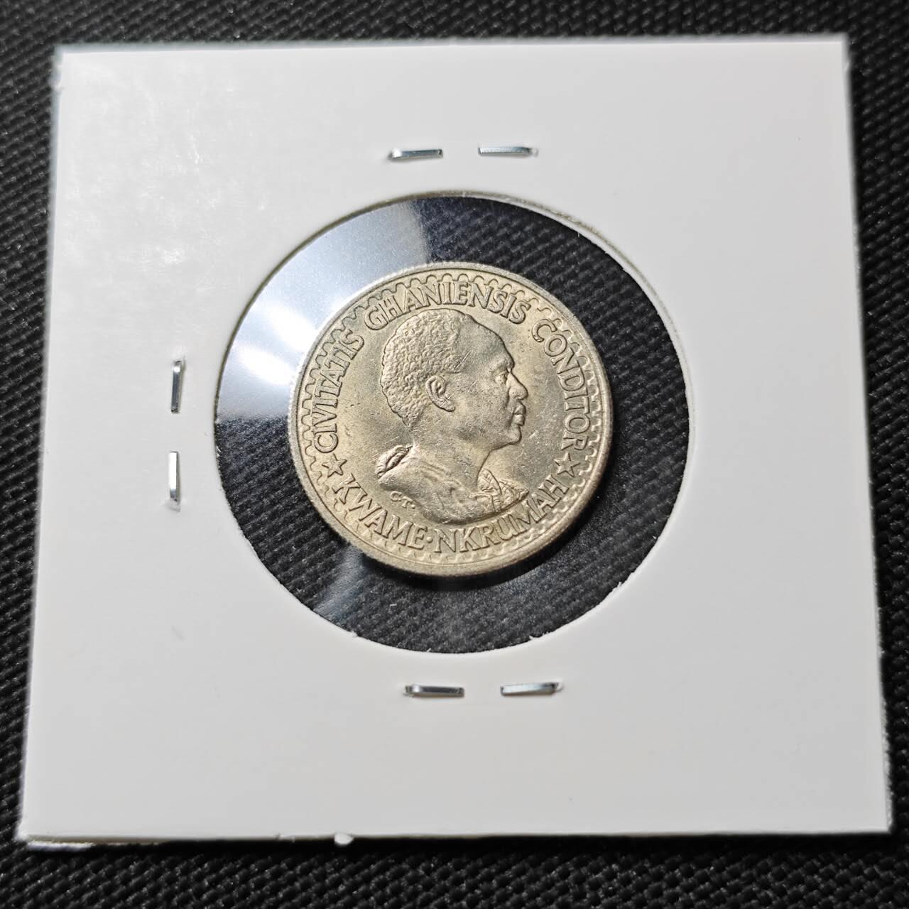 KK钱币收藏小铺  第390期  2月预留时间 周末发货  1965加纳10比塞瓦