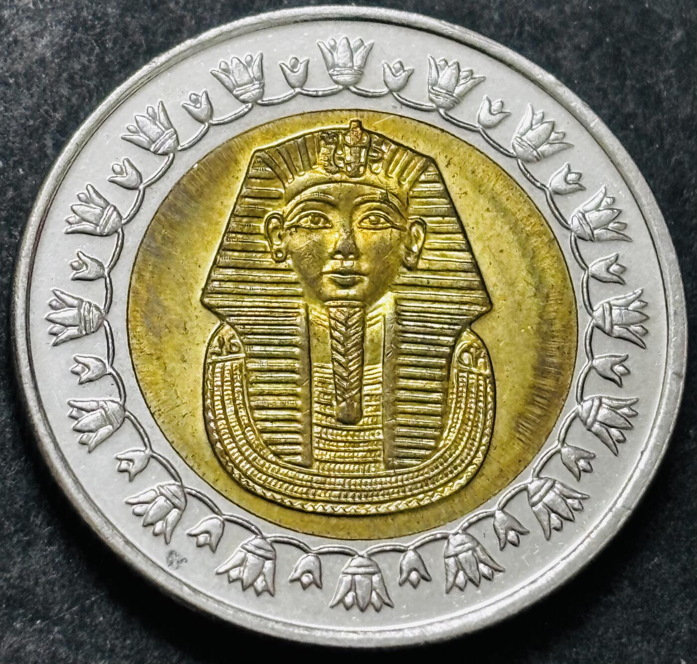 文馨钱币收藏 2026新年第五场（第 291 场）【长期接代拍品】 好品埃及法老 1 磅双色纪念币