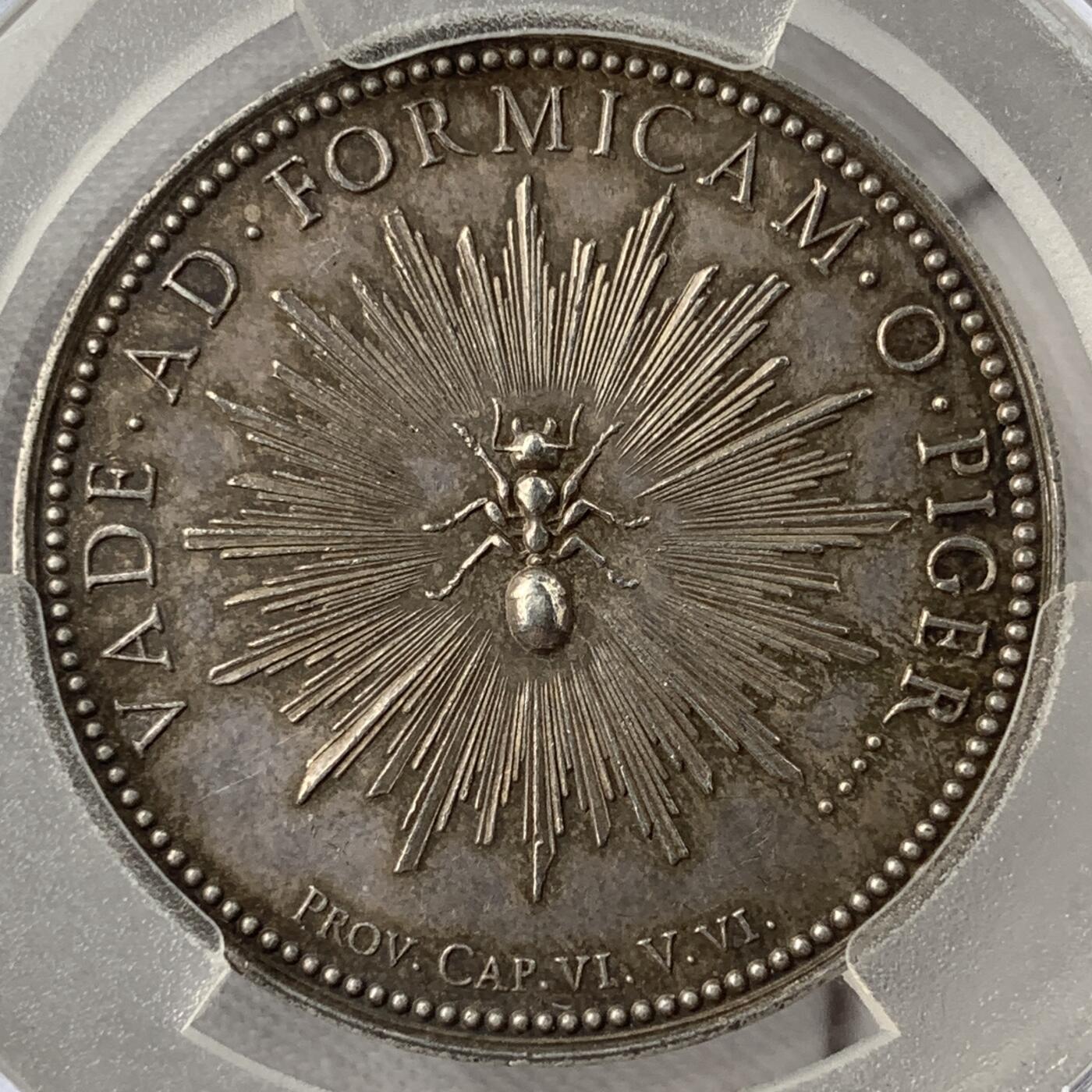 掌中浮雕-藏着的欧洲第051场 1822年法国里昂储蓄银行纪念银章，32mm