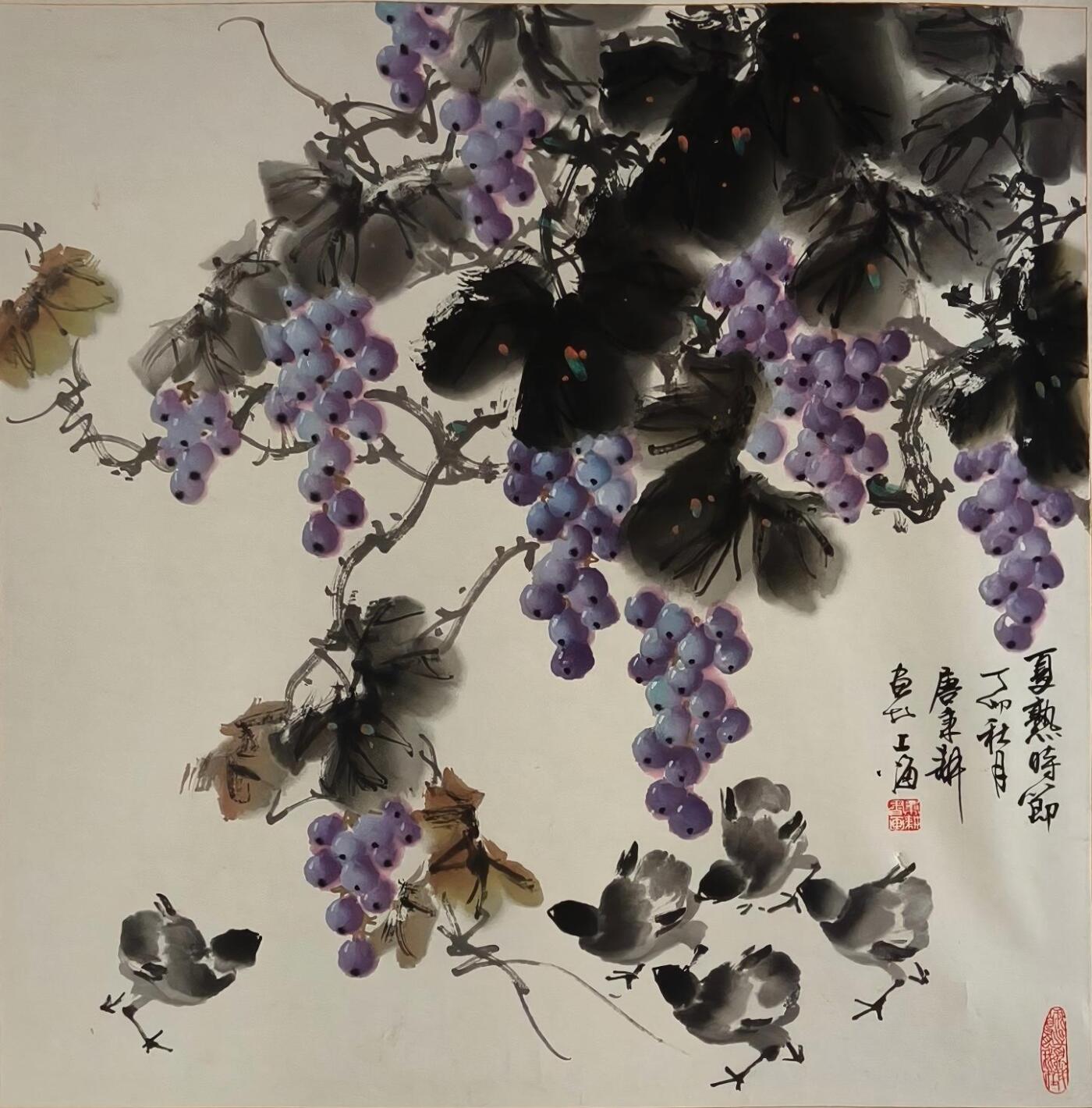 上海都达杂项专场九（全场包邮） 唐秉耕 花鸟镜片1-231