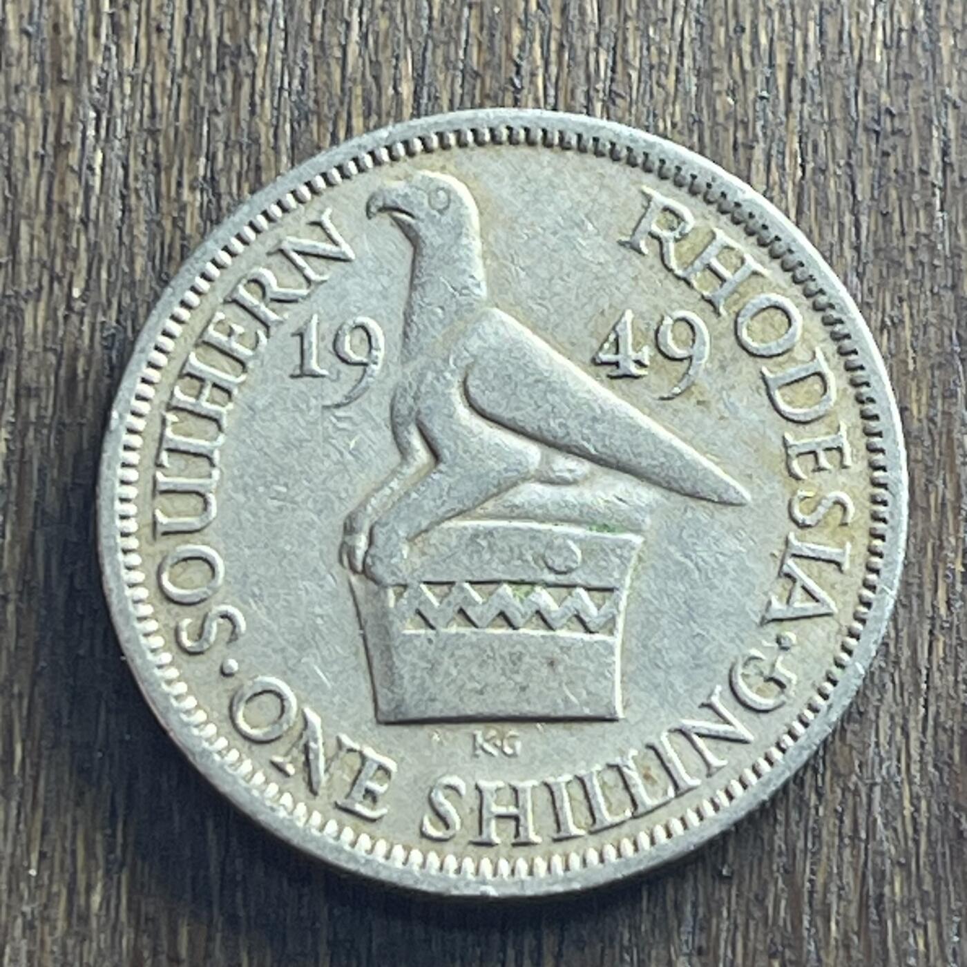 【本场4.12号发货】★第145加场★精品硬币 套币专场 不寄存，200包邮。不满200元，支付5元运费。《接受代拍 代送NGC评级》 18【无寄存】1949 南罗得西亚 乔六 1先令 镍币