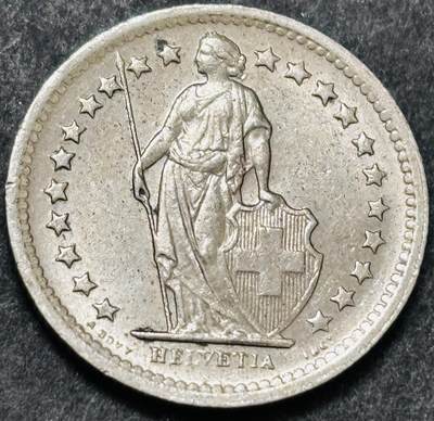 文馨钱币收藏 2026新年第五场（第 291 场）【长期接代拍品】 - 好品 1969 年瑞士 1/2 法郎