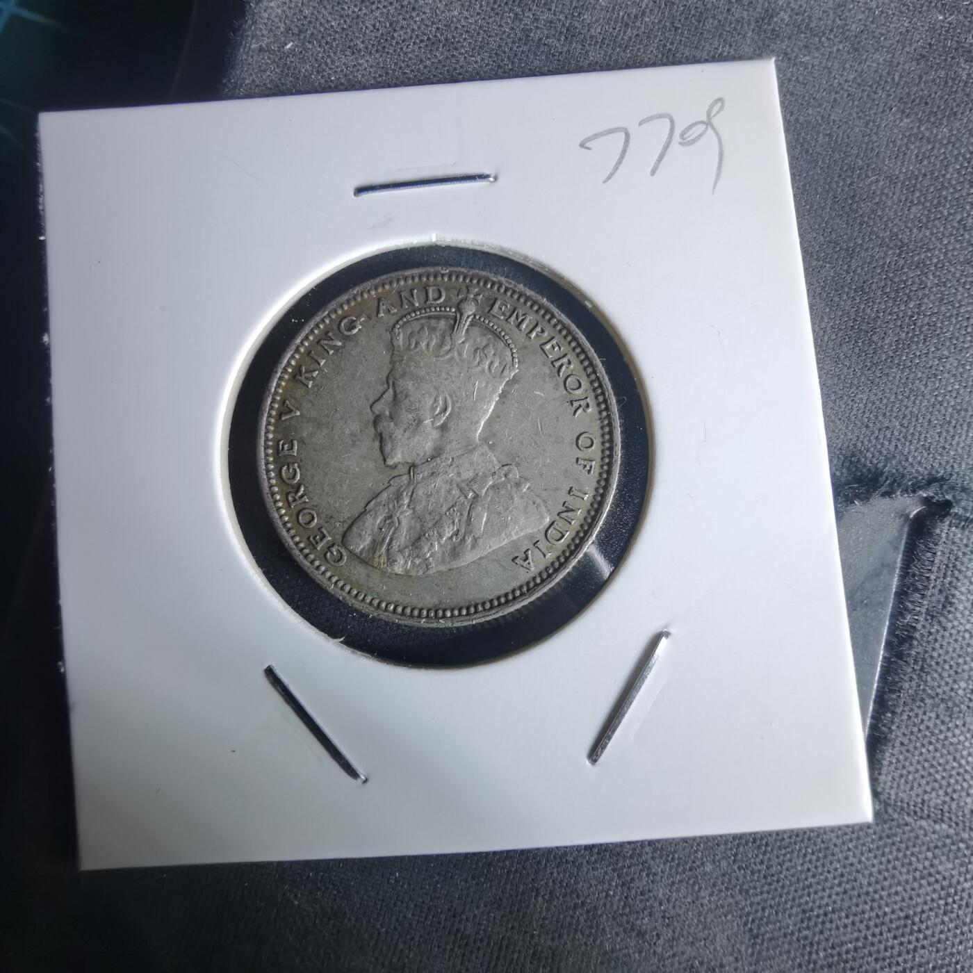 沼泽如烟--第977场 英属海峡1935年20分银币