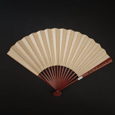 上海都达杂项专场十四（全场包邮】 - 清 大漆雕花空白成扇1-177