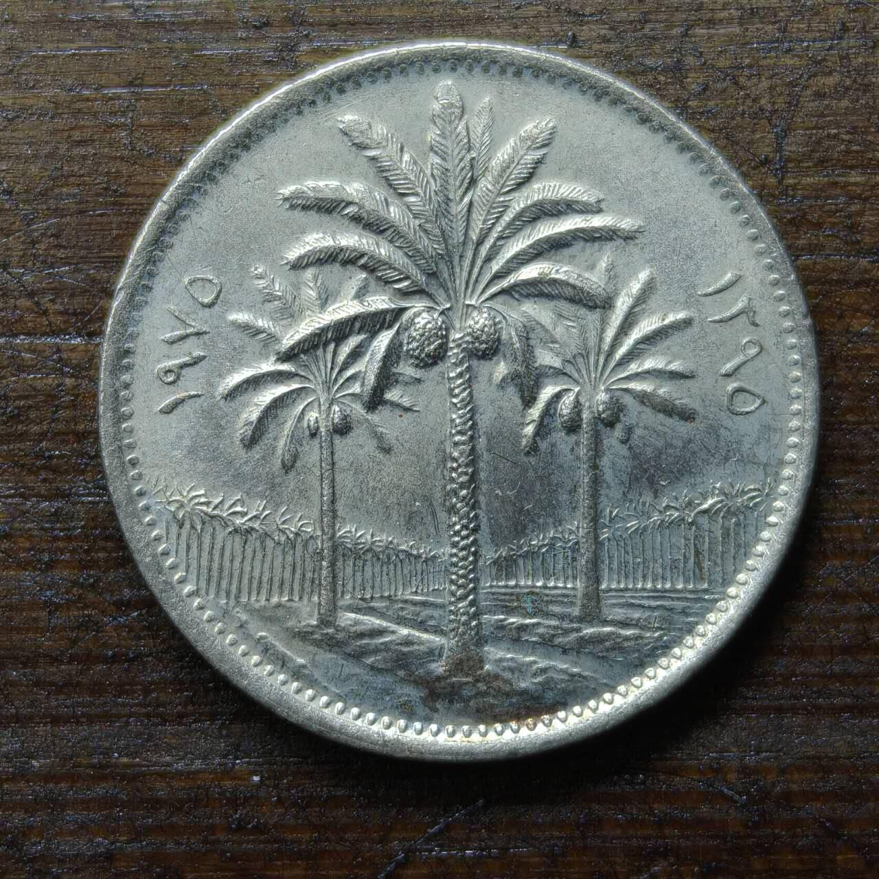 【铜匠收藏】★第140场★散币场。不寄存，30包邮。不满30元，支付5元运费。《接受代拍 代送NGC评级》 93【无寄存】伊拉克1975年50费尔fao粮农组织