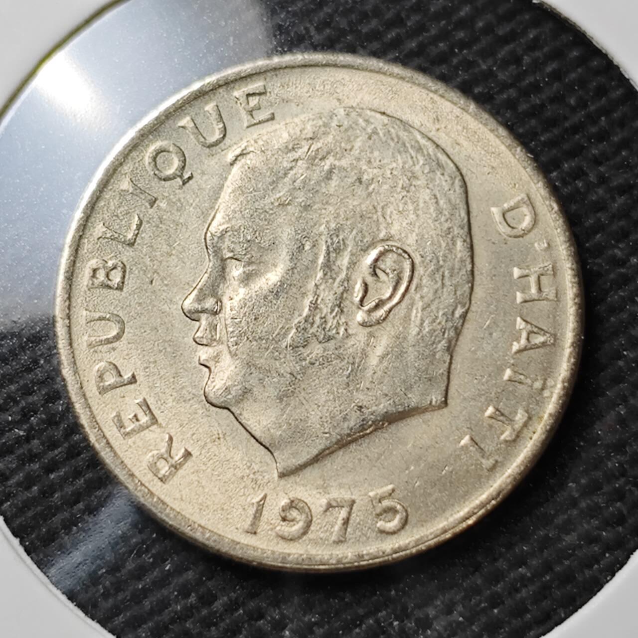 KK钱币收藏小铺  第389期  2月预留时间 周末发货  1975海地5分