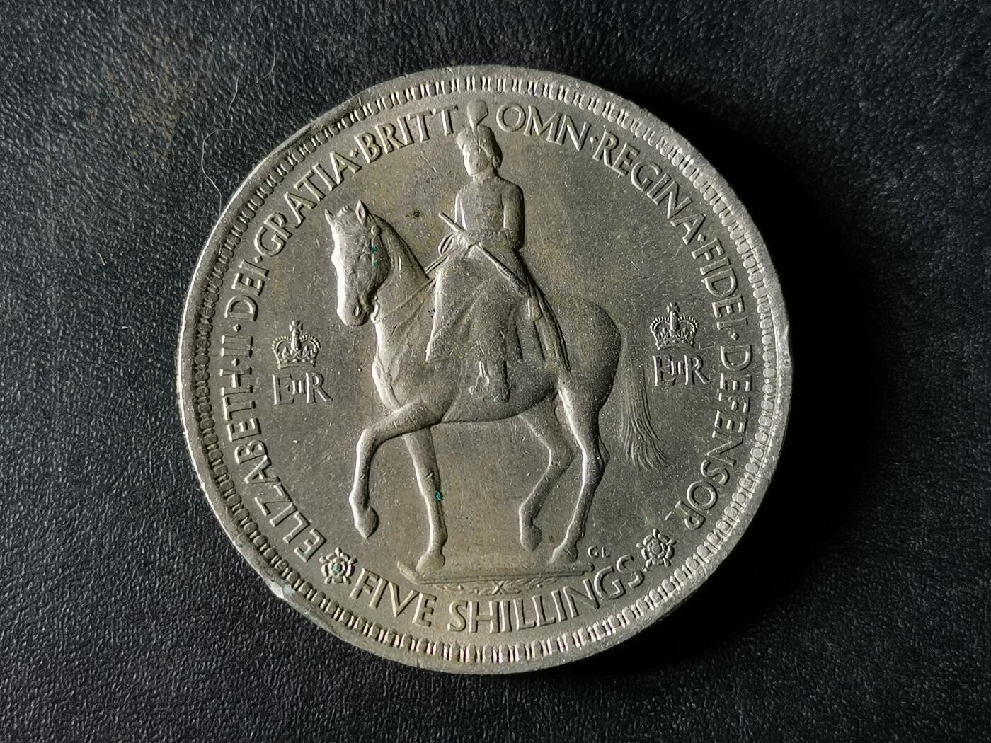 逸泉钱币2026A第五场A各国纸币沙俄散币纪念币系列A702-882 480精美1953伊丽莎白女王登基克朗纪念币