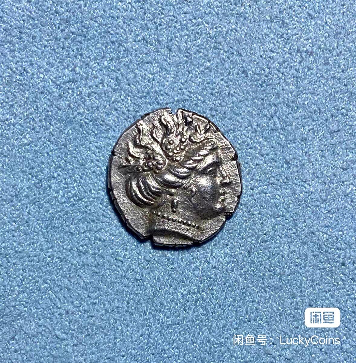 极品古希腊马其顿宁芙女神银币