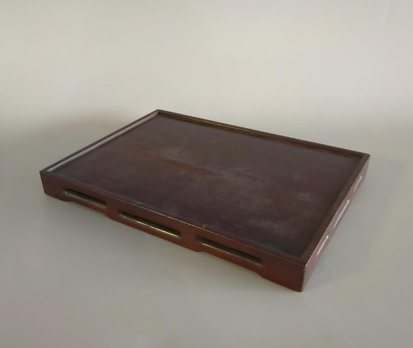 上海都达杂项专场九（全场包邮） 清 红木镂空茶盘1-334