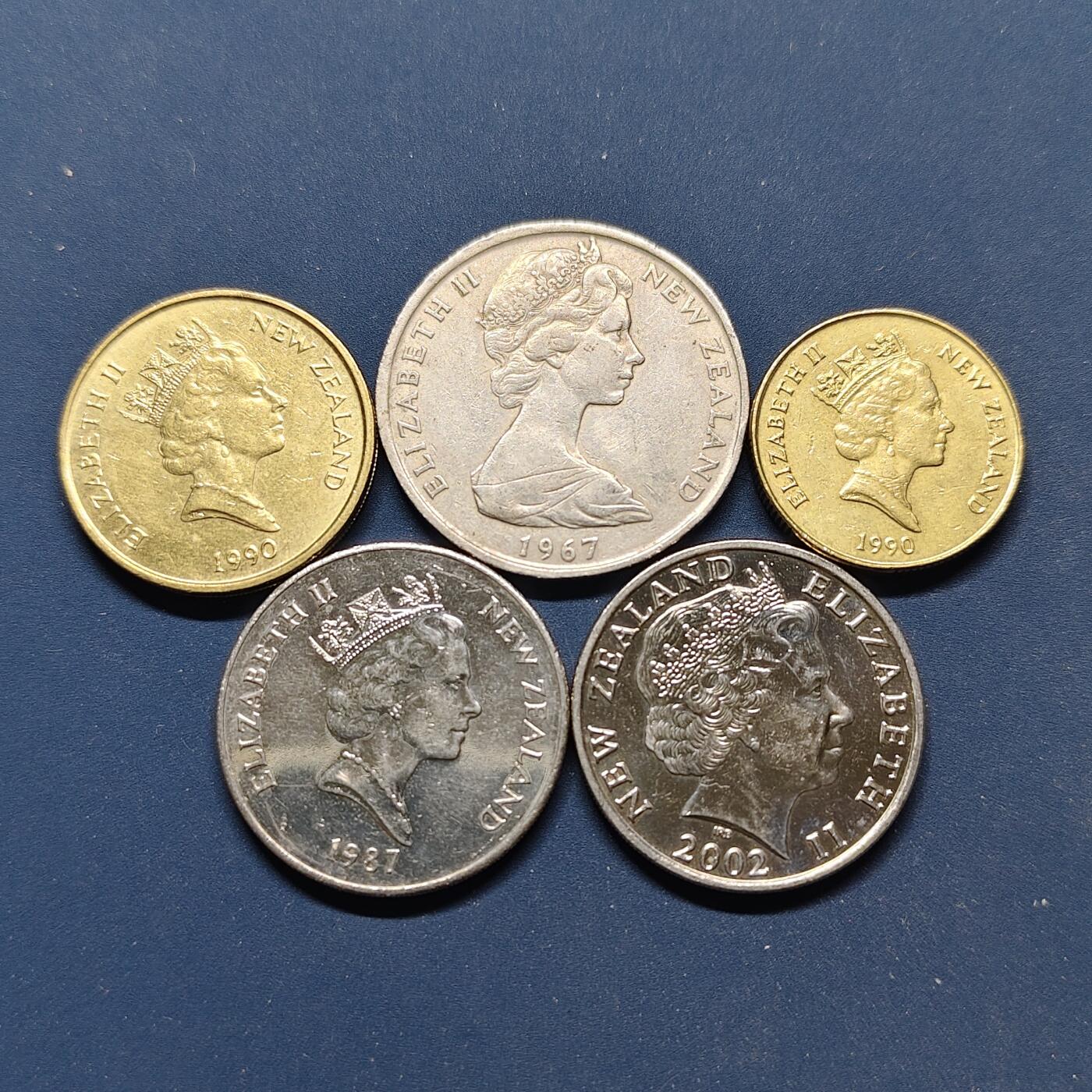 【全场包邮】纯粹捡漏拍498场-持续更新中 新西兰各年份散币5枚一组