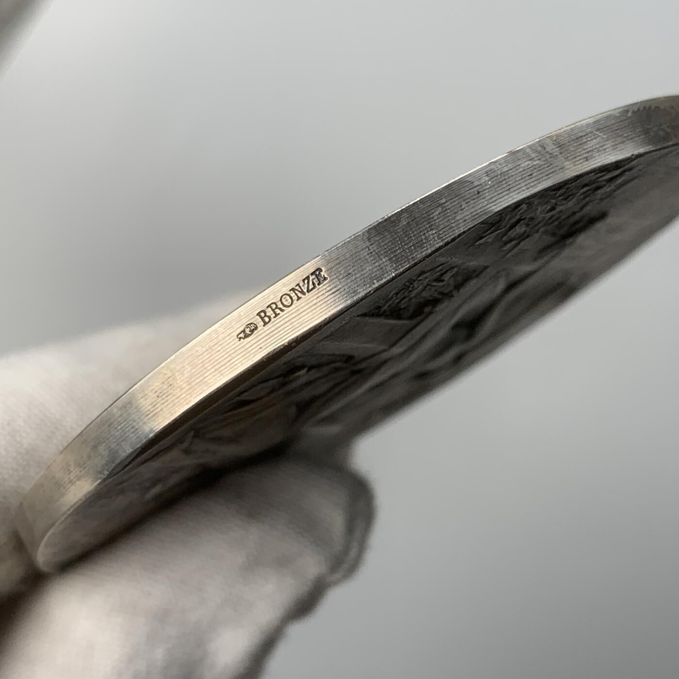 掌中浮雕-藏着的欧洲第051场 法国新艺术镀银大铜章《巴黎建筑设计大赛》， 71mm ， 作者: ch.Pillet  