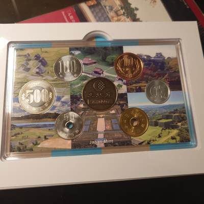 【新年十拍】世界钱币～微拍第231期暨2026年第10期  最新版日元目录以及其它外钞（周末起更新） - 日本史迹保护百年纪念硬币套装 含666元 全新保真