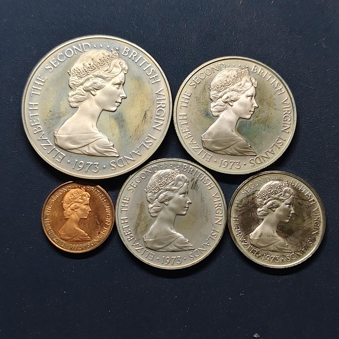 【全场包邮】纯粹捡漏拍498场-持续更新中 维尔京群岛1973年精制套币