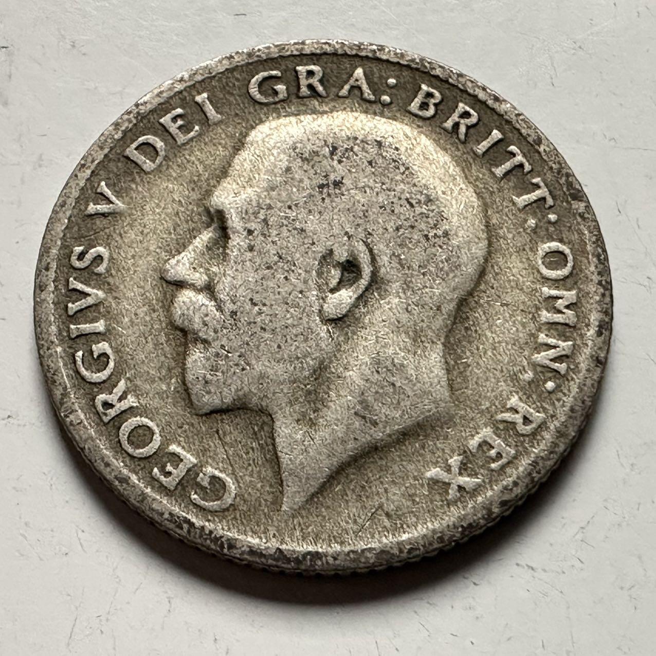 🌹外币初藏🌹🐯2026年第13场  每周二四六晚8️⃣点 接代拍  英国1920年6便士银币 2.8克50%银