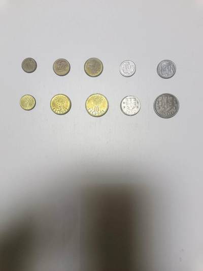 【20260129】非全新纸币和硬币第330场 - 欧洲国家10枚硬币不同版本